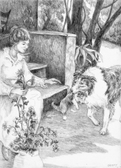 Illustration from Wolf by Albert Payson Terhune