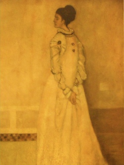 Rendition of Mrs. Frederick Leland by James Whistler